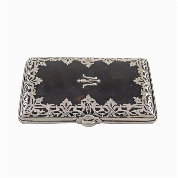 A silver and turtle snuffbox  (France, Liberty period)  - Auction FINE SILVER AND THE ART OF THE TABLE - Colasanti Casa d'Aste