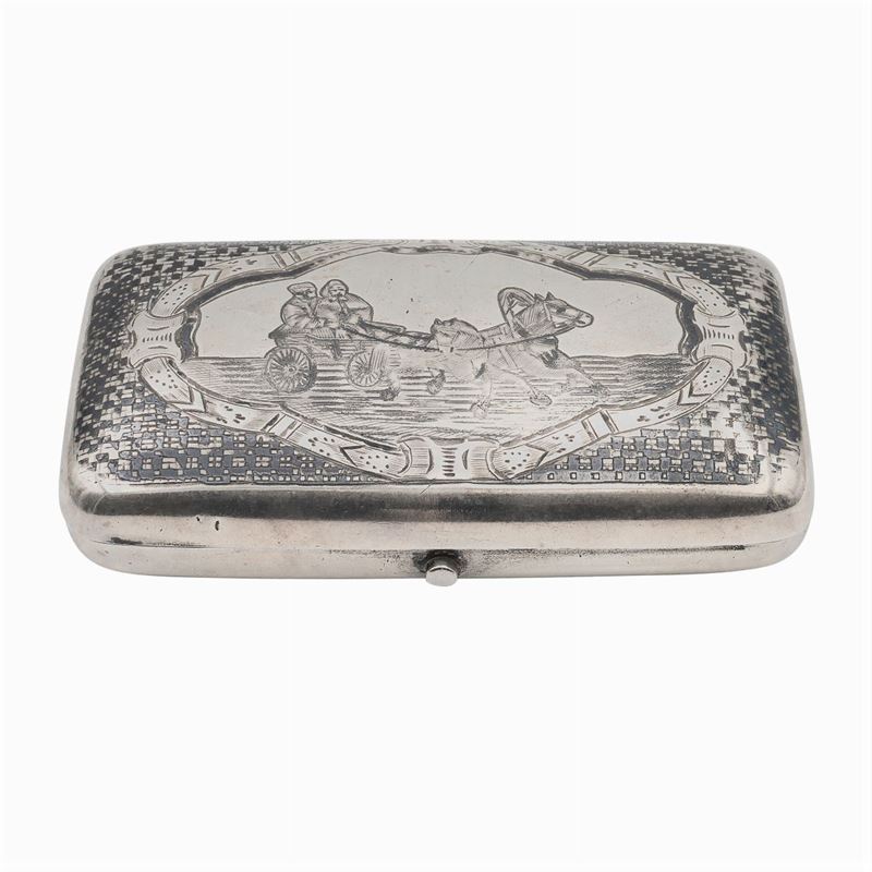 Tabacchiera in Argento e Niello