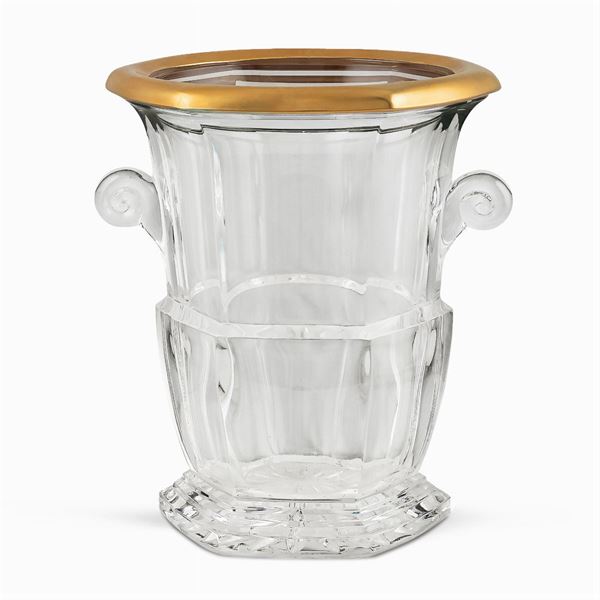Cut crystal bottle bucket  (France, 20th century)  - Auction FINE SILVER AND THE ART OF THE TABLE - Colasanti Casa d'Aste