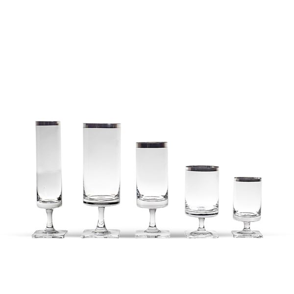 Rosenthal, Studio Line servizio di bicchieri in cristallo (45)  (Germania, anni 70)  - Asta ARGENTI E L'ARTE DELLA TAVOLA - Colasanti Casa d'Aste