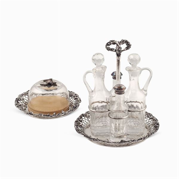 Silver table set (2)  (Italy, 20th century)  - Auction FINE SILVER AND THE ART OF THE TABLE - Colasanti Casa d'Aste