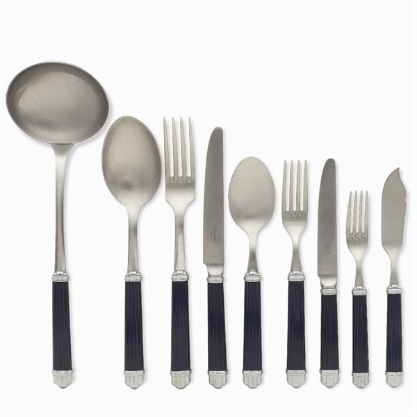 Christofle, steel flatware service (87)