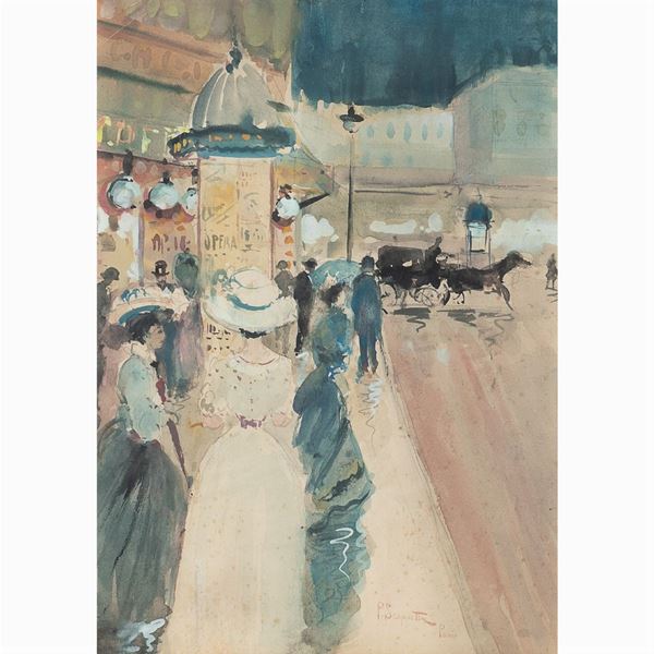 Pietro Scoppetta  (Amalfi 1863 - Napoli 1920)  - Auction 20TH CENTURY PAINTINGS AND PRINTS - Colasanti Casa d'Aste