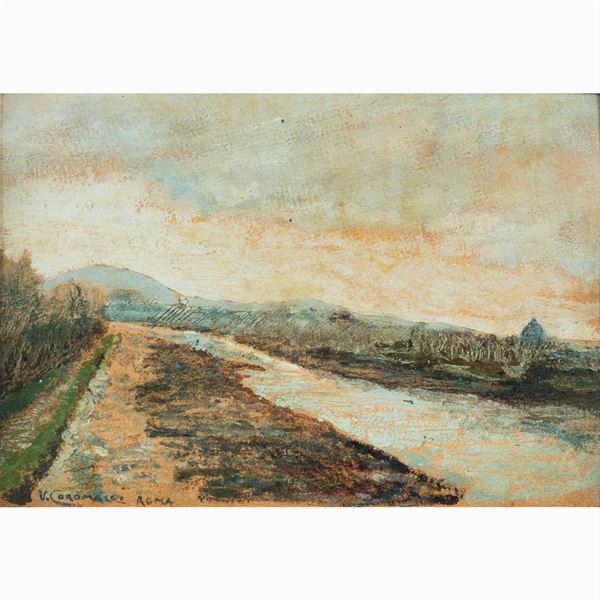 Umberto Coromaldi  (Roma 1870 - 1948)  - Asta DIPINTI E GRAFICA DEL 900  - Colasanti Casa d'Aste