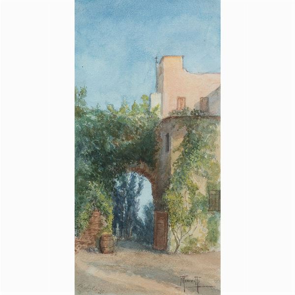Filippo Anivitti  (Roma 1876 - 1955)  - Asta DIPINTI E GRAFICA DEL 900  - Colasanti Casa d'Aste
