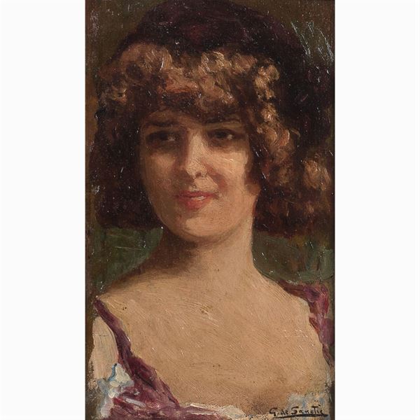 Giuseppe de Sanctis  (Napoli 1858 - 1924)  - Asta DIPINTI E GRAFICA DEL 900  - Colasanti Casa d'Aste