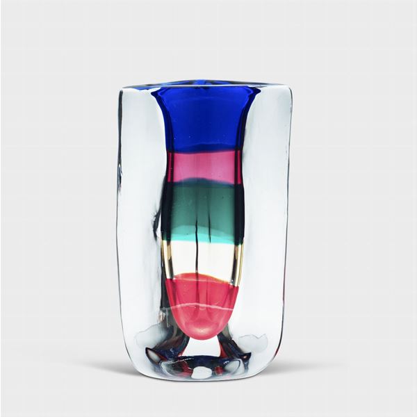 Fulvio Bianconi, prod. Venini  (Murano, 1992)  - Auction DESIGN AND 20TH CENTURY DECORATIVE ARTS - Colasanti Casa d'Aste