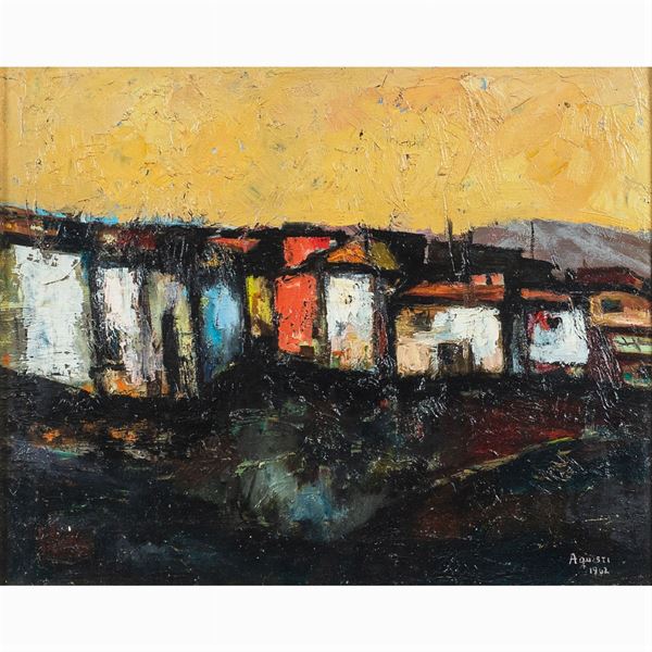 Danilo Aquisti : Danilo Aquisti  (Roma 1927 - 1996)  - Asta DIPINTI E GRAFICA DEL 900  - Colasanti Casa d'Aste