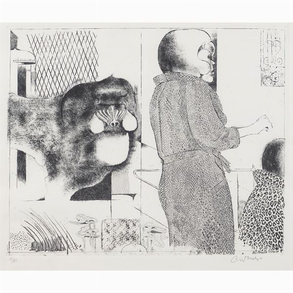 Bruno Caruso : Bruno Caruso  (Palermo 1927)  - Auction 20TH CENTURY PAINTINGS AND PRINTS - Colasanti Casa d'Aste