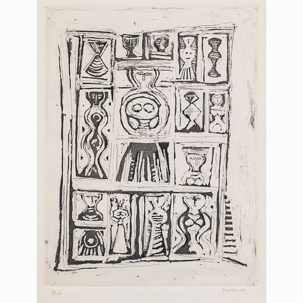 Massimo Campigli : Massimo Campigli  (Berlino 1895 - Saint-Tropez 1971)  - Auction 20TH CENTURY PAINTINGS AND PRINTS - Colasanti Casa d'Aste