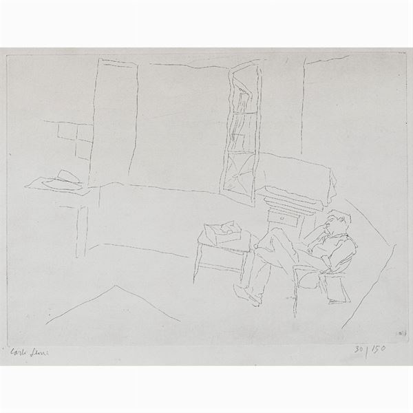 Carlo Leoni : Carlo Leoni  (Bologna 1925 - 1982)  - Asta DIPINTI E GRAFICA DEL 900  - Colasanti Casa d'Aste