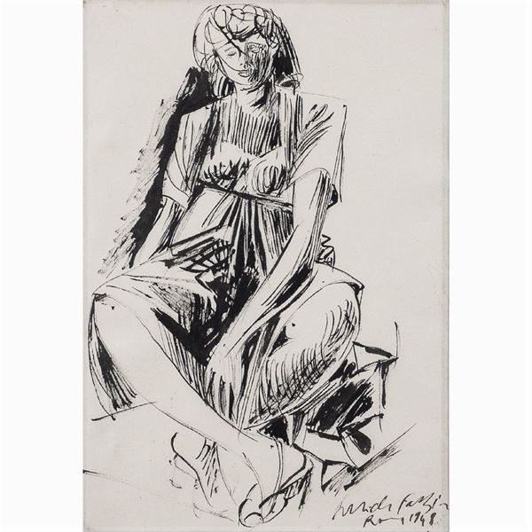 Pericle Fazzini : Pericle Fazzini  (Grottammare 1913 - Roma 1987)  - Auction 20TH CENTURY PAINTINGS AND PRINTS - Colasanti Casa d'Aste