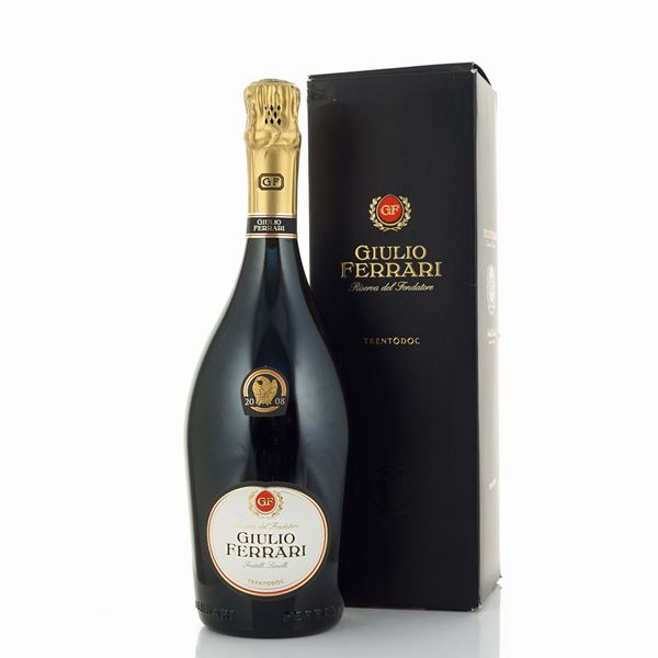 Giulio Ferrari, Riserva del Fondatore 2008  (Trento, F.lli Lunelli)  - Asta VINI E DISTILLATI - Colasanti Casa d'Aste