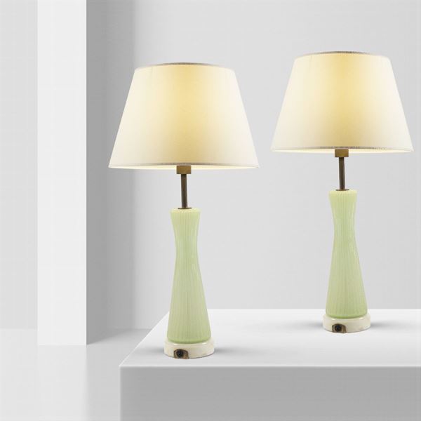 Ercole Barovier, attribuito (2)  (Italia, anni 40-50)  - Asta DESIGN | ARTI DECORATIVE - Colasanti Casa d'Aste