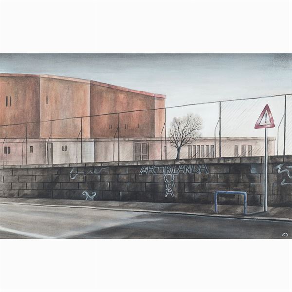 Giorgio Cavalieri : Giorgio Cavalieri  (Roma 1960)  - Asta DIPINTI E GRAFICA DEL 900  - Colasanti Casa d'Aste