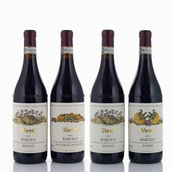 Orizzontale Barolo 2015, Vietti  (Piemonte)  - Asta VINI E DISTILLATI - Colasanti Casa d'Aste