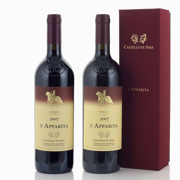 L'Apparita 2007, Castello di Ama  (Toscana)  - Asta VINI E DISTILLATI - Colasanti Casa d'Aste