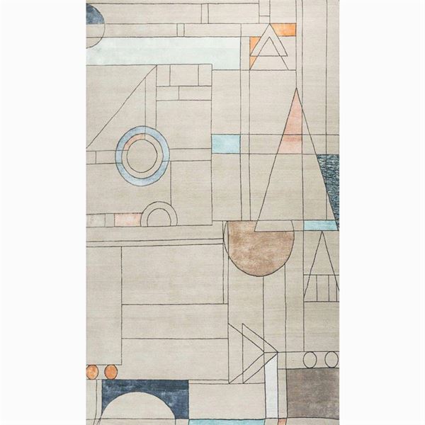 Decorative  carpet  (Jaipur)  - Auction DESIGN AND 20TH CENTURY DECORATIVE ARTS - Colasanti Casa d'Aste