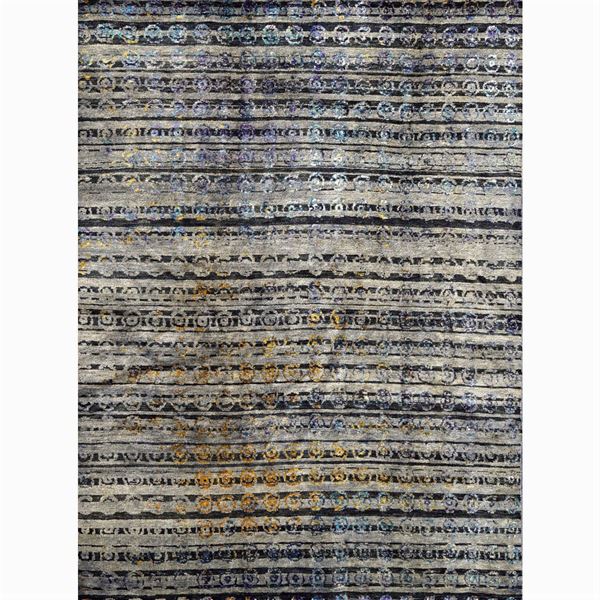 Agra decorative carpet  (India, recent manufacture)  - Auction DESIGN AND 20TH DECORATIVE ARTS  - Colasanti Casa d'Aste