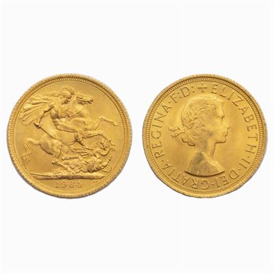 10 Sterline in Oro Regina Elisabetta "fiocchetto"