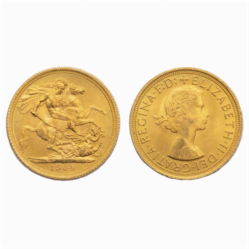 10 Sterline in Oro Regina Elisabetta "fiocchetto"