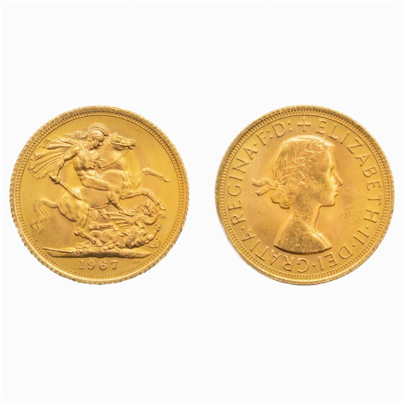 10 Sterline in Oro Regina Elisabetta "fiocchetto"