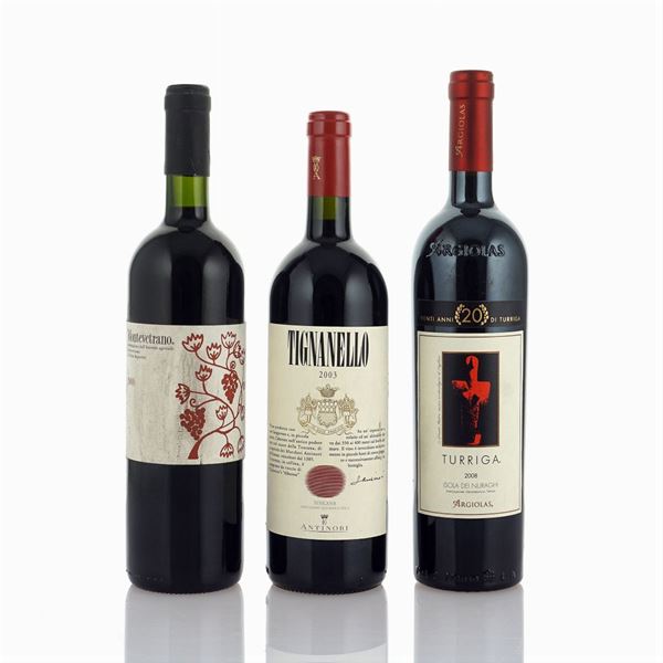 Selezione Italia  (Toscana, Campania, Sardegna)  - Asta VINI E DISTILLATI - Colasanti Casa d'Aste