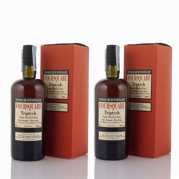 Woods Banke Forklaring Foursquare Triptych, Single Blended Rum (Barbados) - Auction Fine wine and  spirits - Colasanti Casa d'Aste