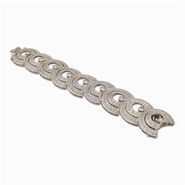 Bracciale in oro bianco 18kt e diamanti