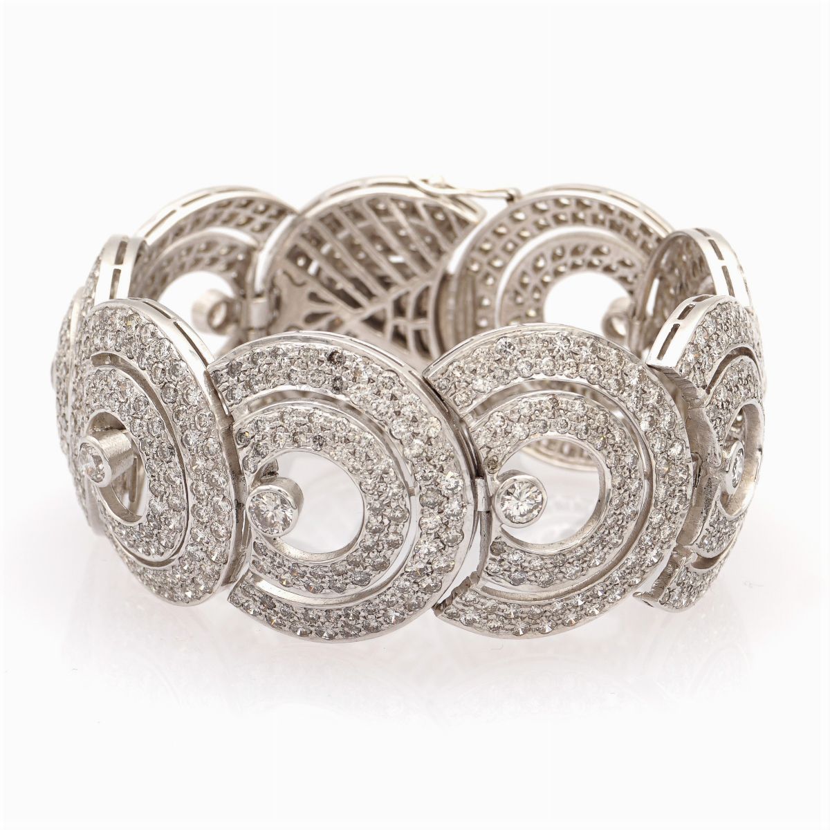 Bracciale in Oro Bianco 18kt e Diamanti