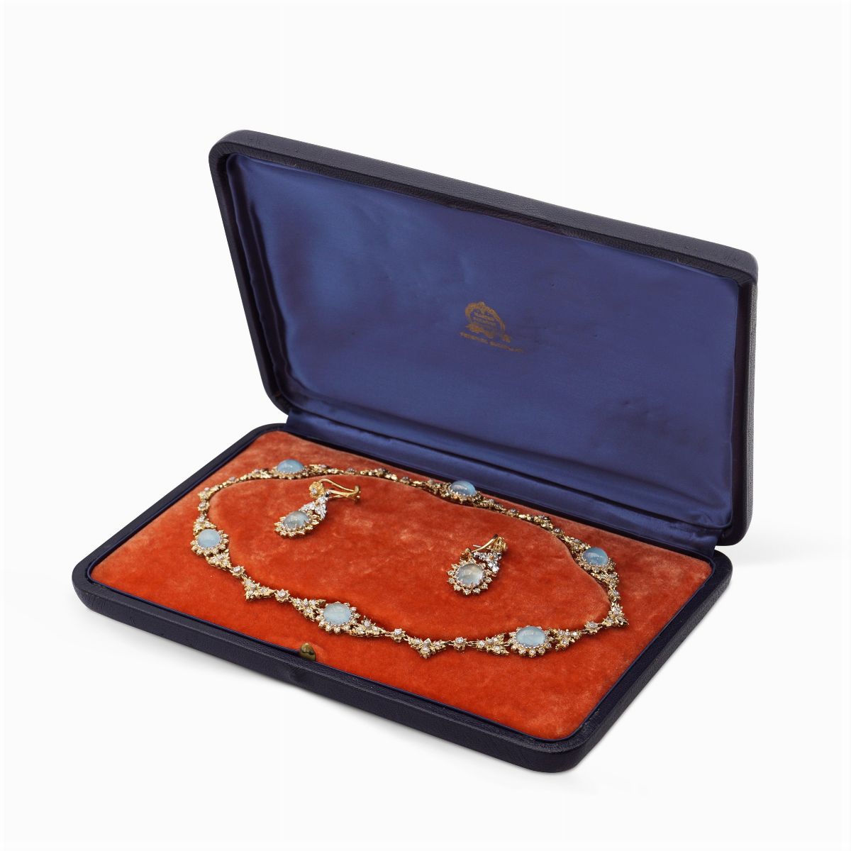 Federico Buccellati, Parure Composta da Collier e Orecchini En Suite