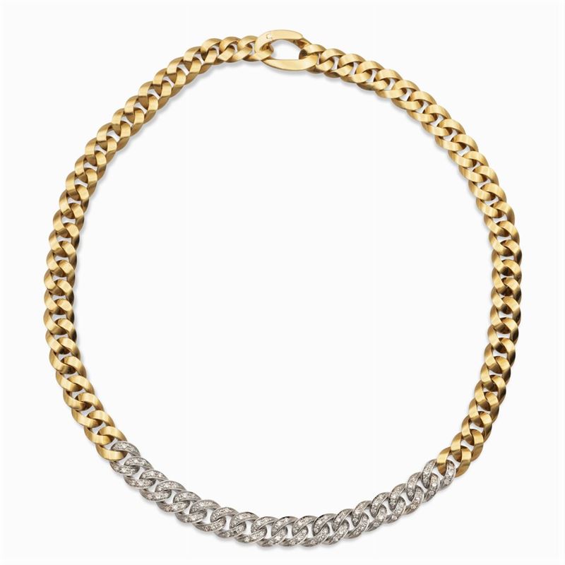 Collana in Oro Giallo e Bianco 18kt