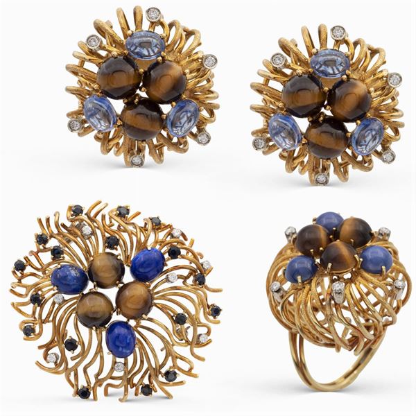 Repossi, floral pattern parure