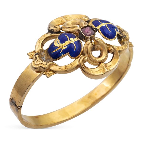 9kt yellow gold bangle bracelet  (late 19th century)  - Auction FINE JEWELS | WATCHES | FASHION VINTAGE - Colasanti Casa d'Aste