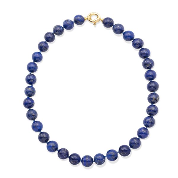 One strand of lapis lazuli necklace