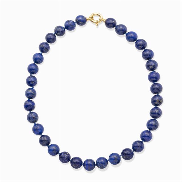 One strand of lapis lazuli necklace