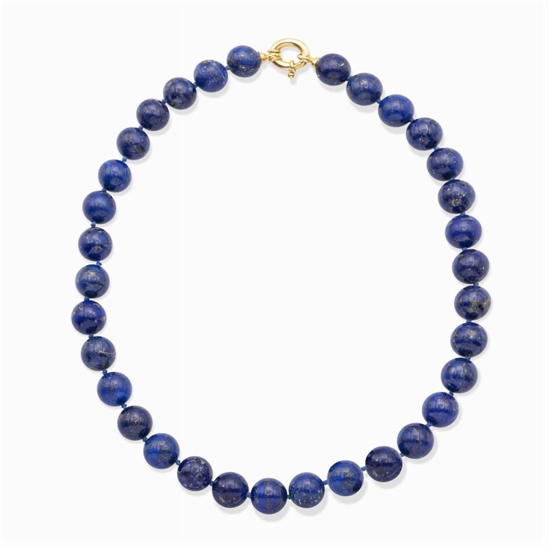 Collana Ad un Filo di Lapislazzuli