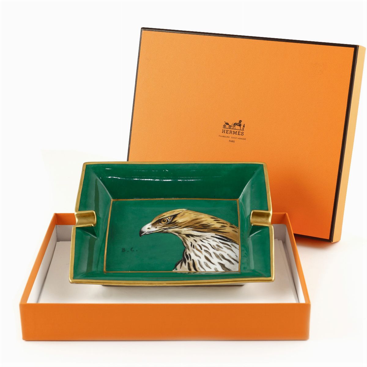 Hermès, Portacenere in Porcellana Limoges