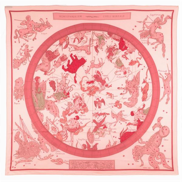 Hermès, scialle collezione Hemisphaerium Coeli Boreale