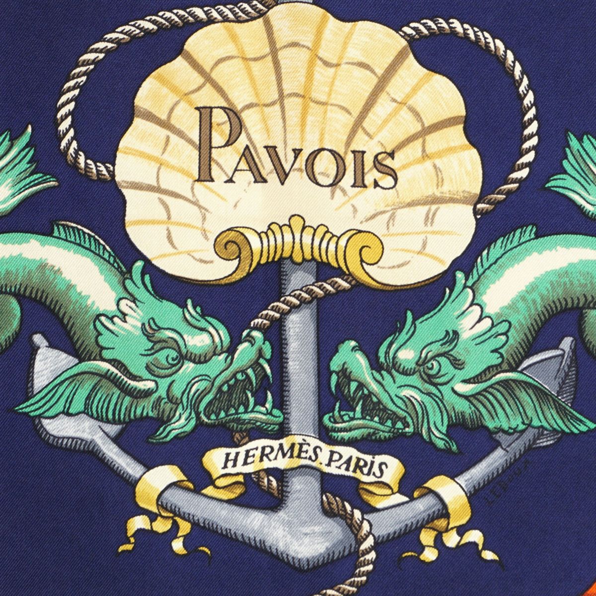 Hermès, Foulard Collezione Pavois