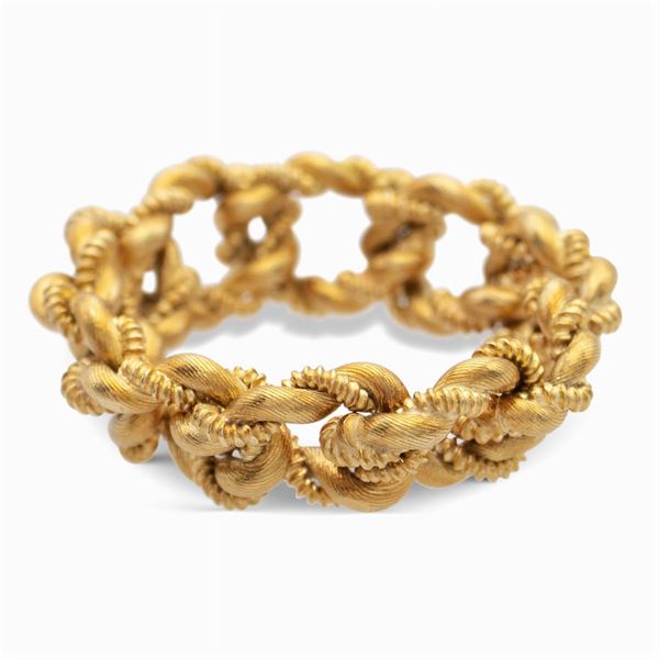 Anello a fascia morbida in oro giallo 18kt
