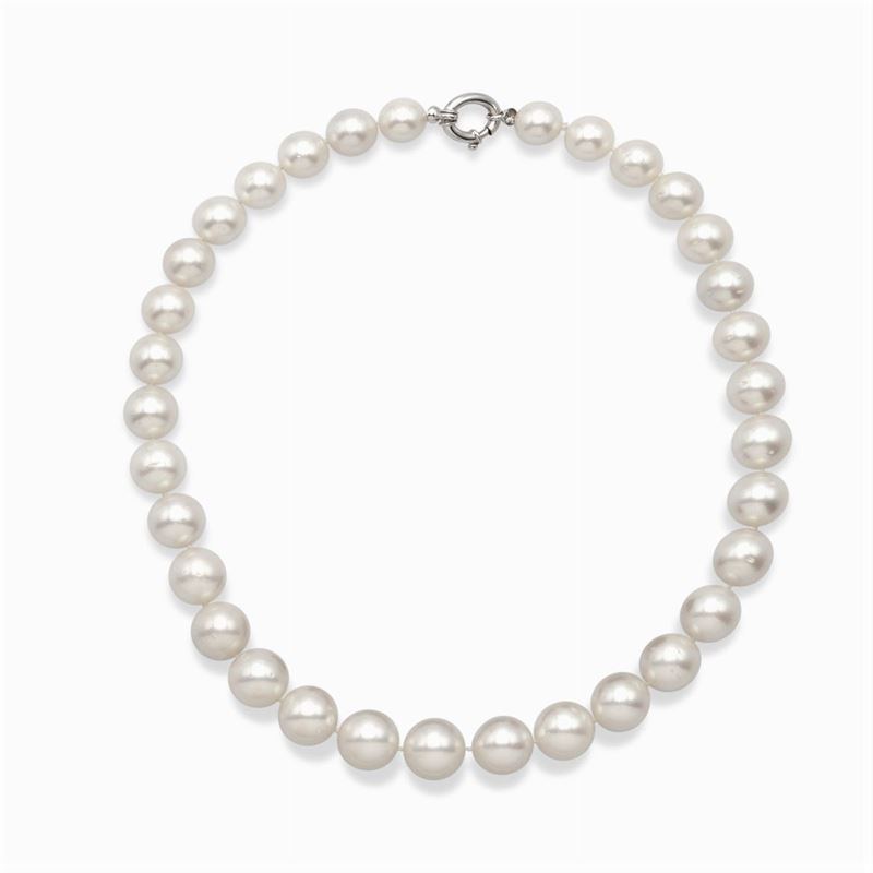 Collana Ad un Filo di Perle South Sea