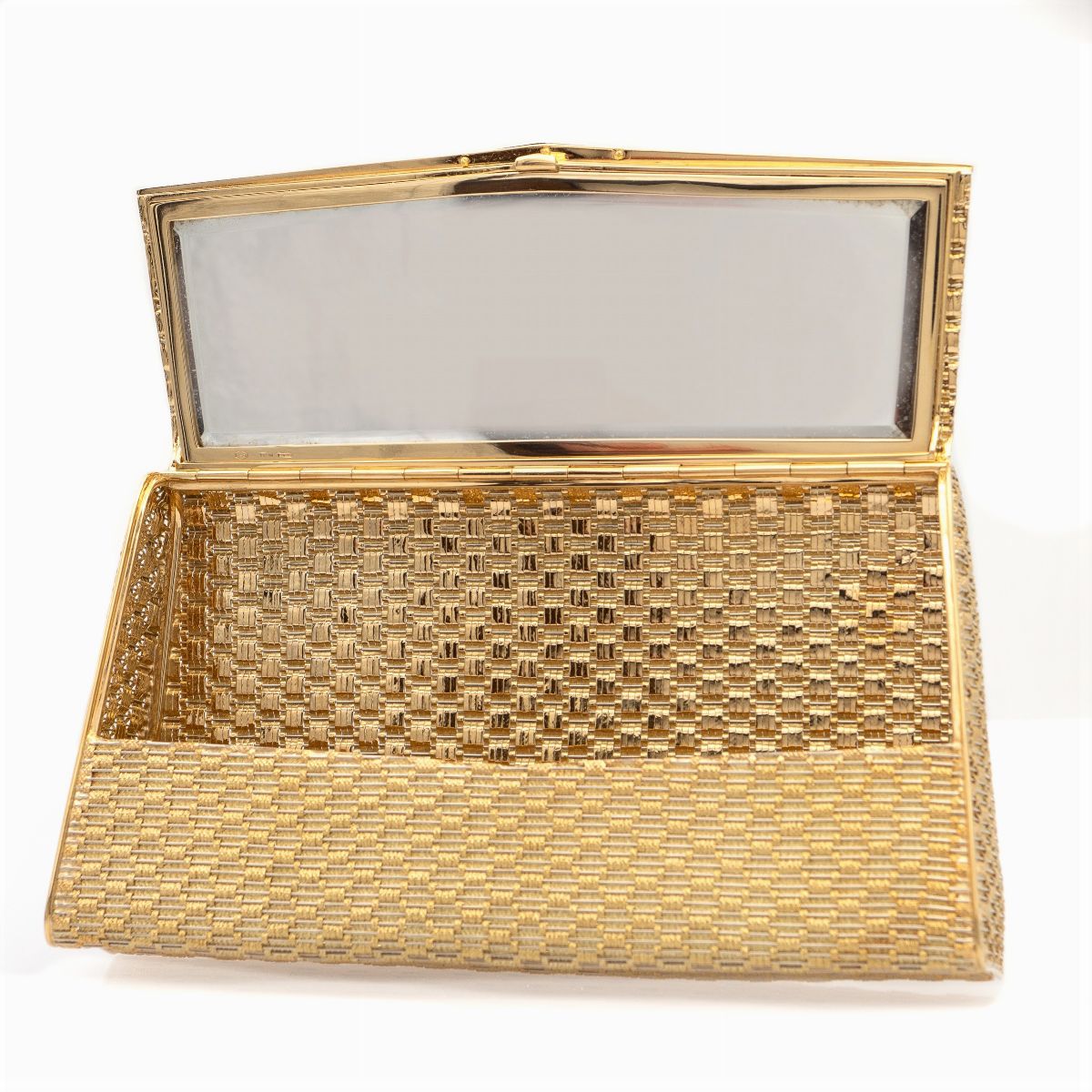 Bulgari Pochette in Oro Giallo 18kt e Diamanti
