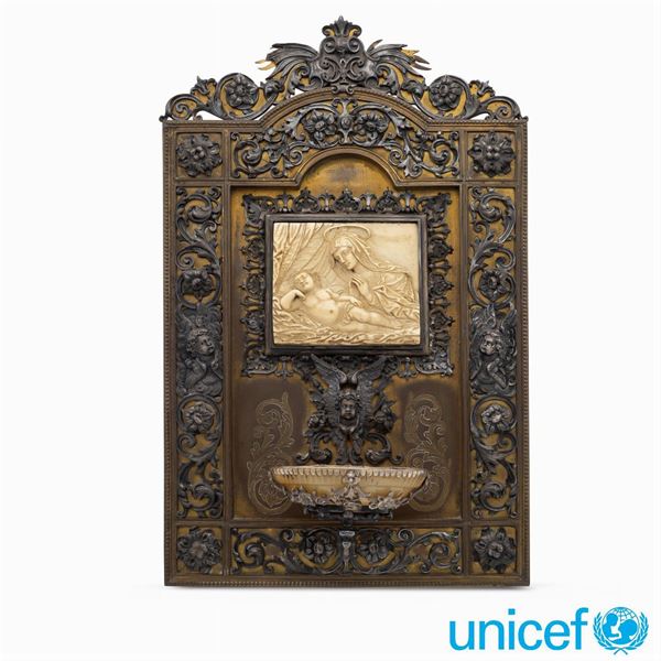 &#9830;Acquasantiera in argento