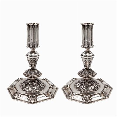 Federico Buccellati, Coppia di Candelieri in Argento
