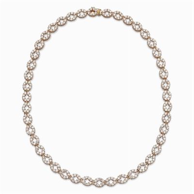 Collier in Oro Rosa 18kt e Diamanti