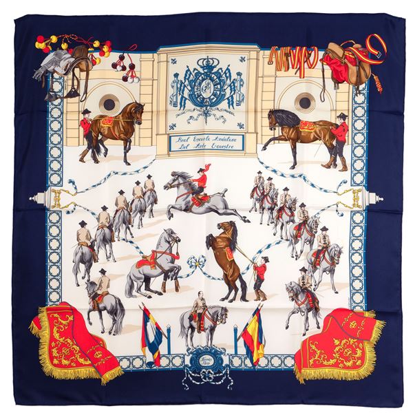Hermès, foulard collezione Real Escuela Andaluza del Arte Equestre