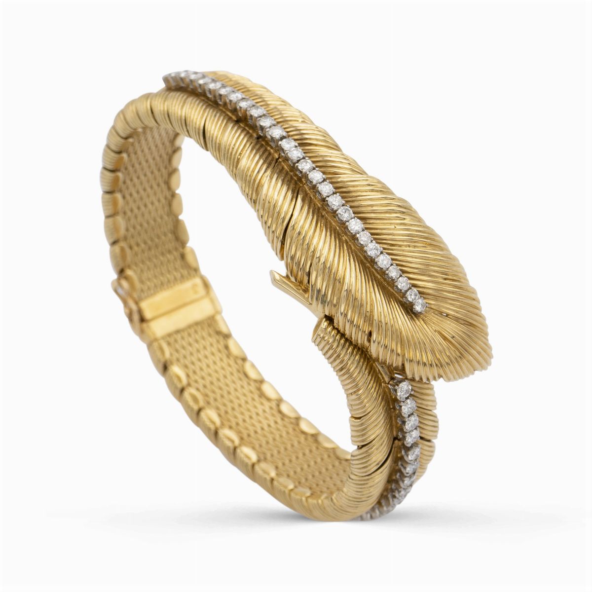 Vacheron & Constantin, Bracciale Orologio in Oro Giallo 18kt e Diamanti
