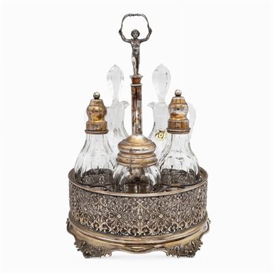 Cruet in Metallo Argentato