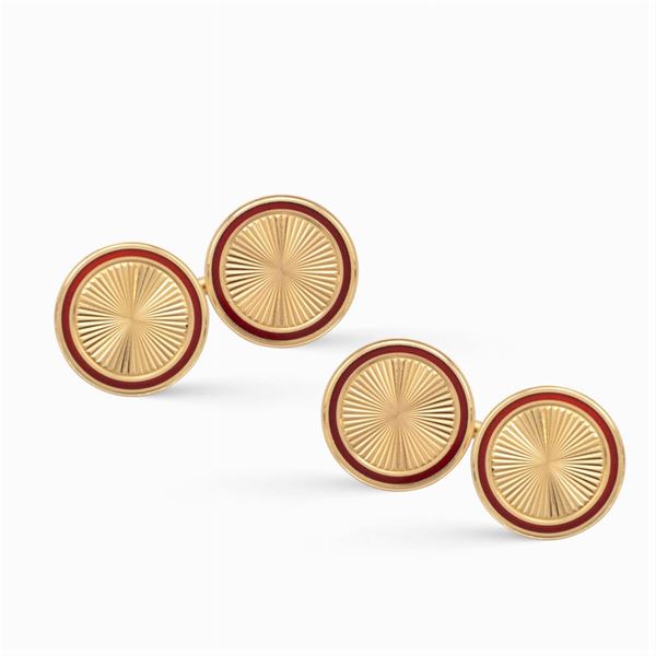 Bulgari, round cufflings